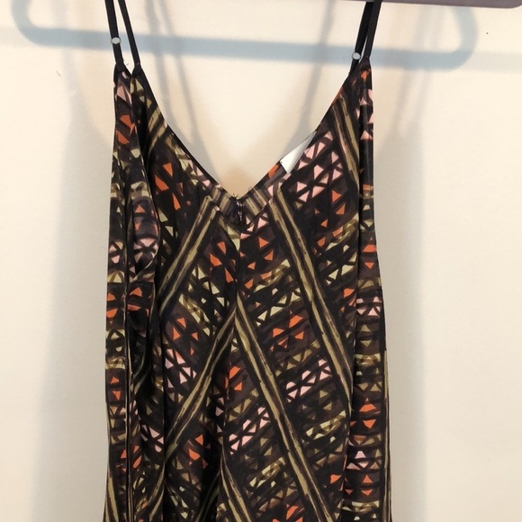 Anthropologie HD in Paris Estrella Geometric Silk Handkerchief Dress Size M/L - Picture 3 of 7